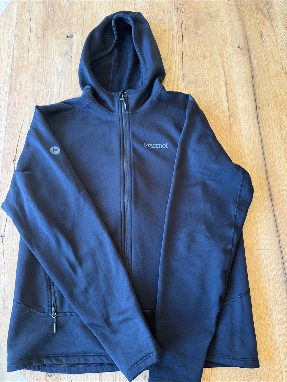 Marmot Men's Navy Black Full-Zip Hooded Jacket